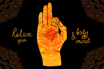 Element yoga mudra hands