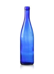 Blue glass bottle