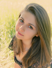 Naklejka premium portrait girl