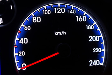 Modern car dashboard.