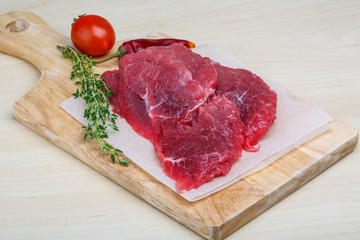 Raw beef