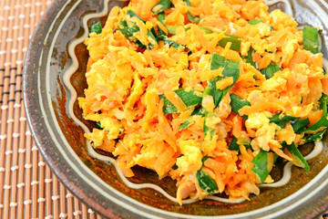 人参の野菜炒め