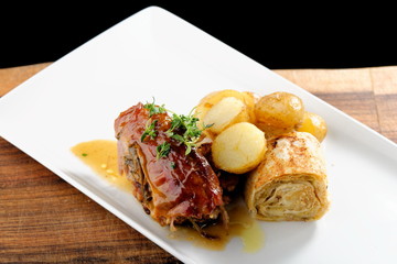 Lamb roast with potato