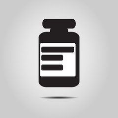 medicine bottle - vector illustration