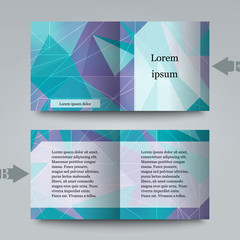 Brochure template with abstract background.