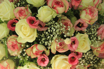 pink and white bridal bouquet