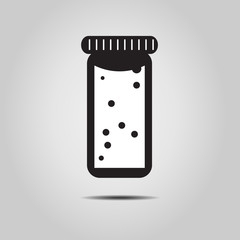 medicine bottle icon - vector illustration