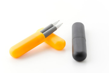 pen box on white background