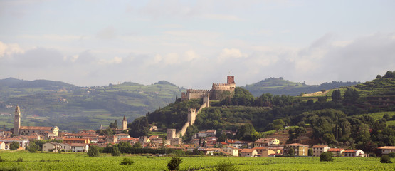 medieval castle of soave near VERONA city