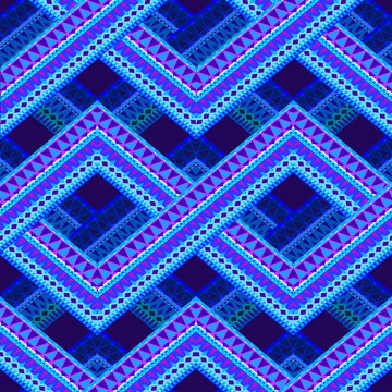 vector ornamental pattern. seamless geometric pattern with zig zags and tribal elements