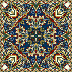 foulard ou foulard en soie authentique motif carré