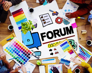 Forum Chat Message Discuss Talk Topic Concept