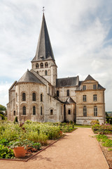 Medieval Saint Georges de Boscherville Abbey in Normandy, France
