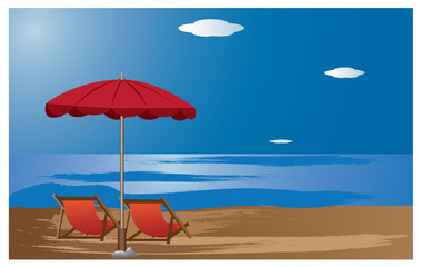 beautiful beach vector design