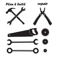 set of different tools.