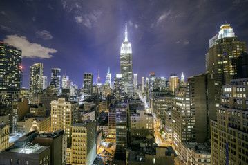 Obrazy na Plexi  Manhattan nocą
