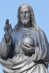 Fototapeta na wymiar Jesus Christ the teacher (statue)