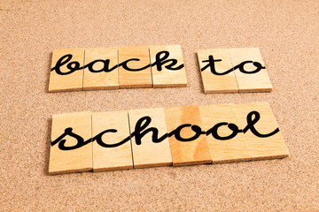 Words formed from small pieces of wood, back to school