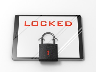 Tablet PC 10. Locked tablets PC.
