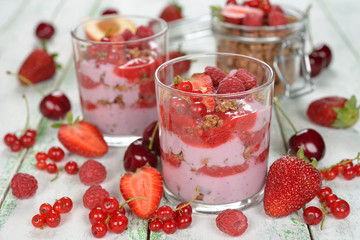 Dietary yogurt dessert