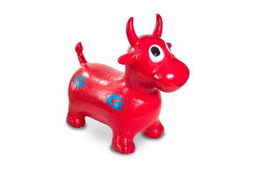 Obraz premium красный бык