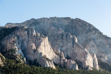 Chalk cliffs of Mt Princeton Colorado