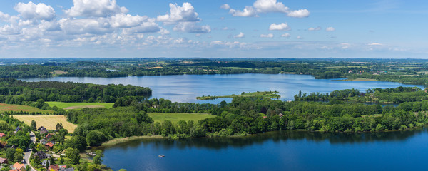 Panorama Luftbild-See in Schleswig Holstein