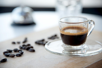 Hot Espresso with Latte Art