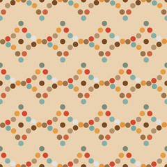 mugs in the rhombus seamless pattern retro