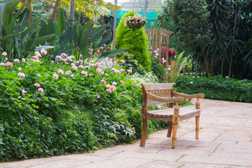 Wooden garden chair