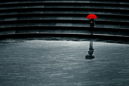 parapluie seul solitude triste dépression