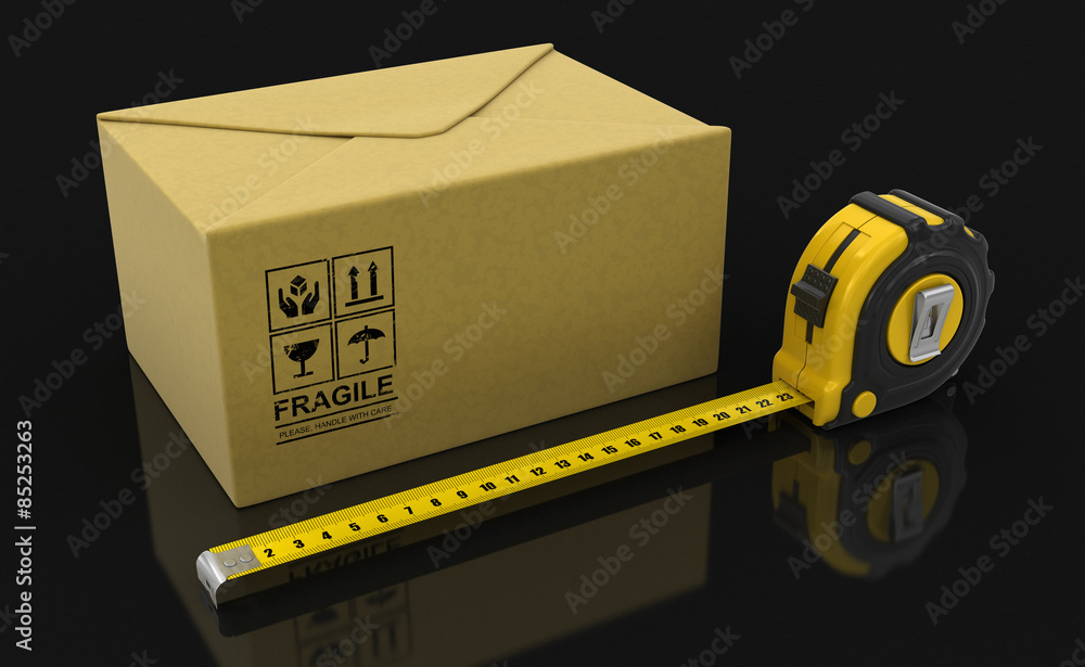 Poster paper package and ruler (clipping path included)