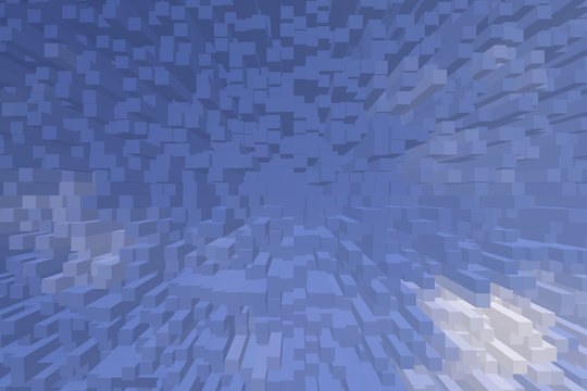 Colorful extrude abstract background