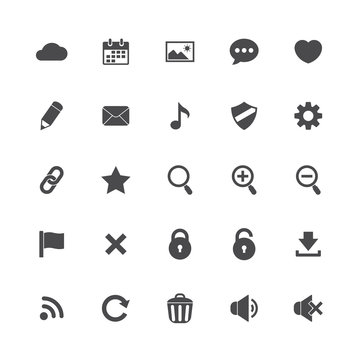 Set of interface vector icons