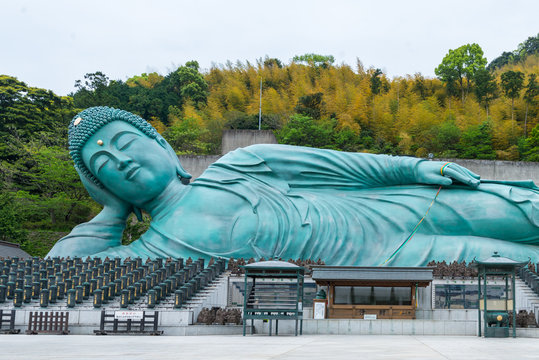 The Reclining Buddha of Nanzoin Temple in Fukuoka, Japan
