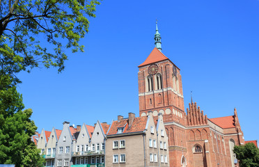 Gdańsk, średniowieczny, gotycki kościół Św. Jana przy Świętojańskiej