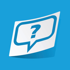 Question message sticker