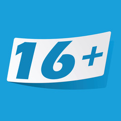 Over 16 sticker