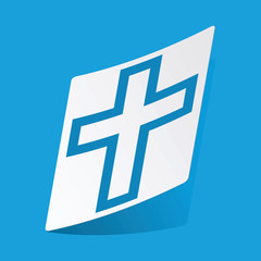 Obraz premium Christian cross sticker
