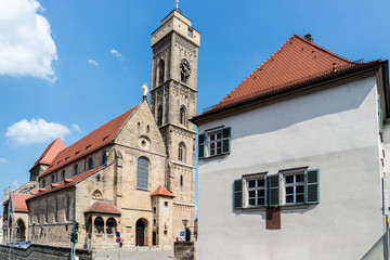 Fototapeta na wymiar Obere Pfarre in Bamberg 01