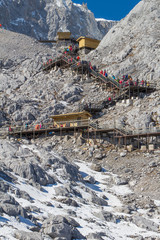 view form top of Jade Dragon Snow Mountain