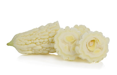 White bitter on white background