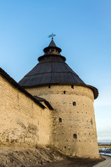 View on fortress in Pskov, Russia