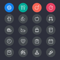 Health care line icons