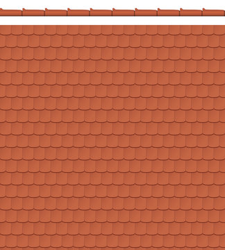 Roof tile, basket-handle arch - seamless tileable