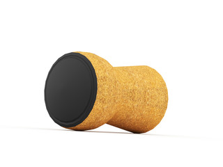 Plug of cork rendered