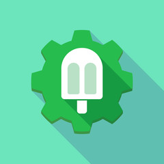 Long shadow gear icob with an ice cream