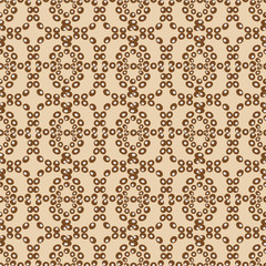 the abstract seamless  pattern. Brown palette