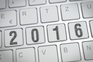 2016 on on a keyboard