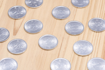 複数の一円玉